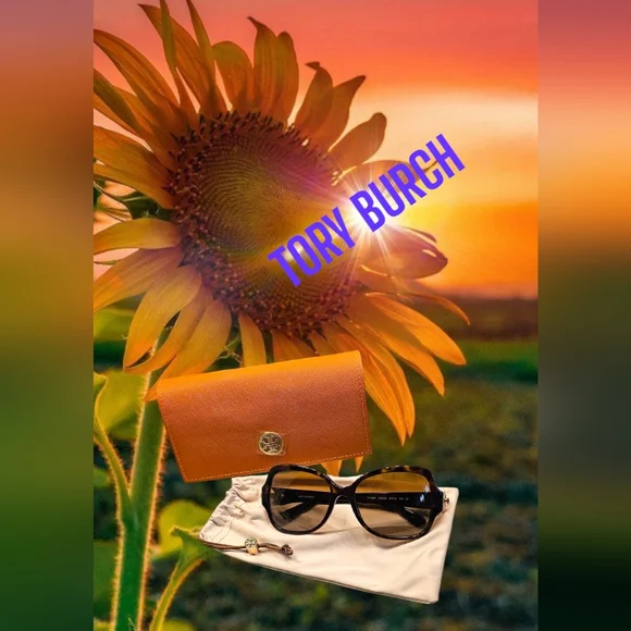 Tory Burch Brown Patterned Sunglasses Tory Burch 54mm Irregular Sunglasses | Nordstrom main image 3